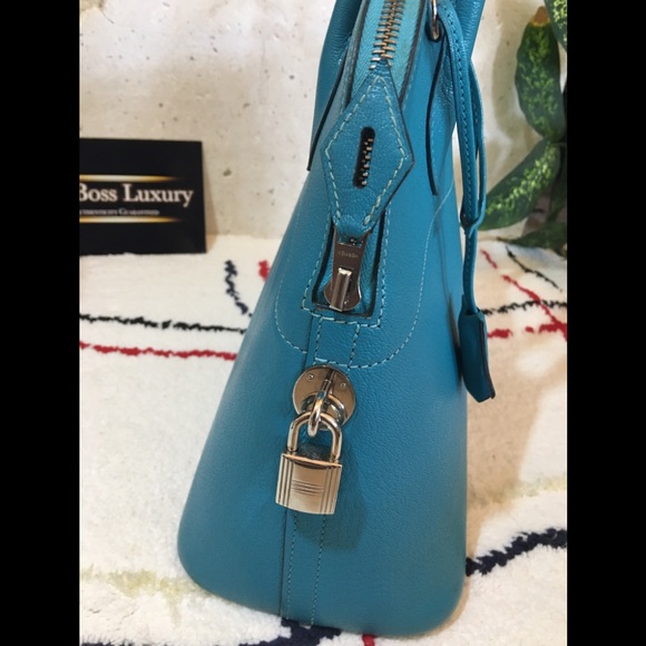 ❌SOLD❌Authentic Hermes Chevre Mysore Bolide31 Turquoise - Picture 7 of 12